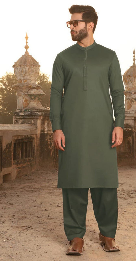 Cedar Unstitched Wash-and-Wear Kameez Shalwar – Premium Cotton Fabric